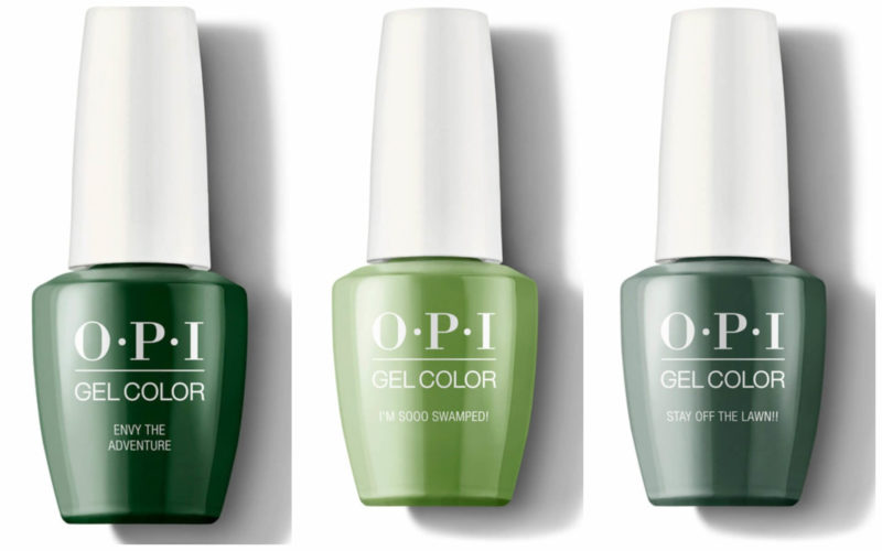 Зеленые оттенки OPI