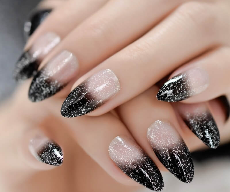 Черный френч с блестками