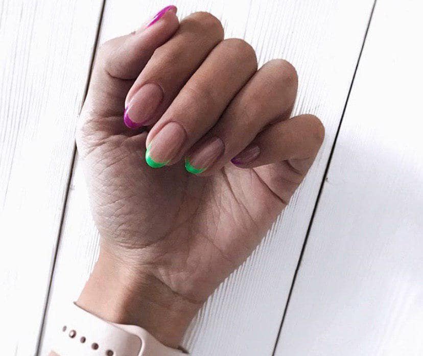 разноцветный френч