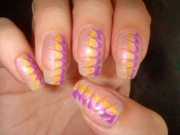 Создание рисунка на ногтях иголкой - 2 способ