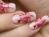 Рисунки на ногтях иголкой-23