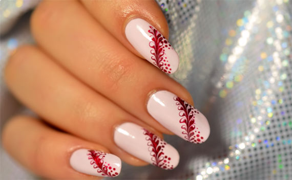 Рисунки на ногтях иголкой - видеоурок