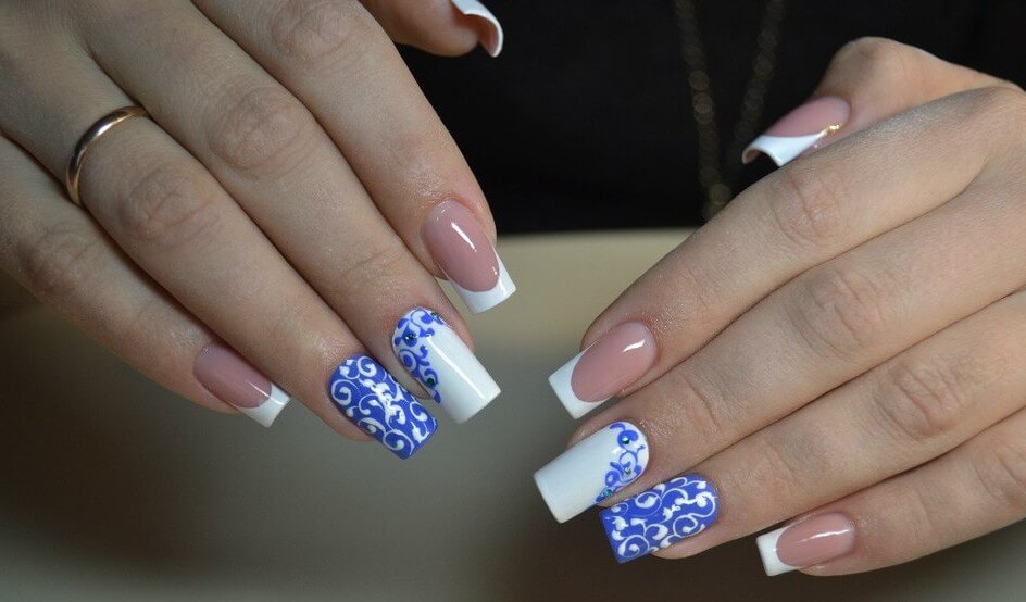 Роспись ногтей кружевами