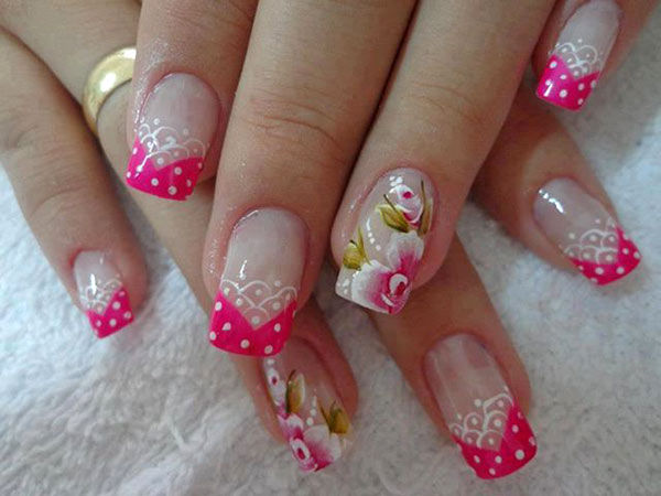 розовый френч