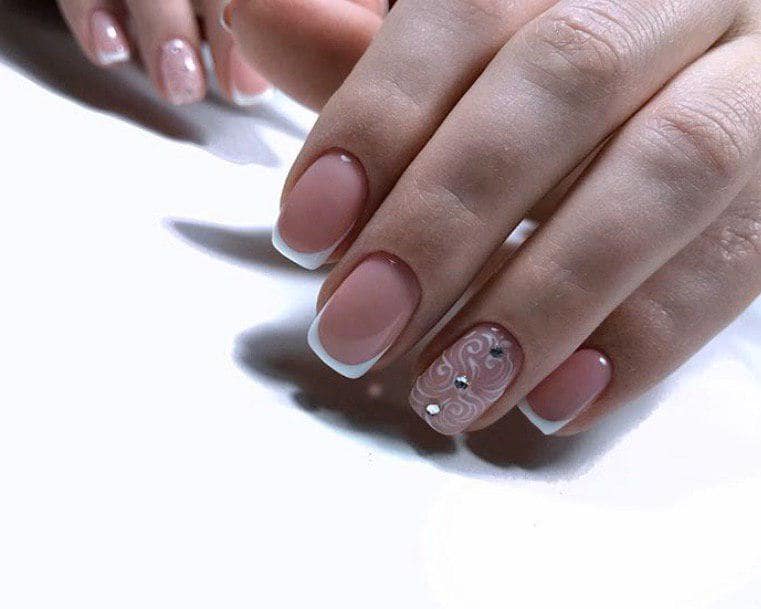 свадебный френч со стразами и рисунками