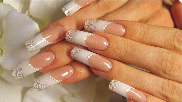 Свадебный маникюр фото