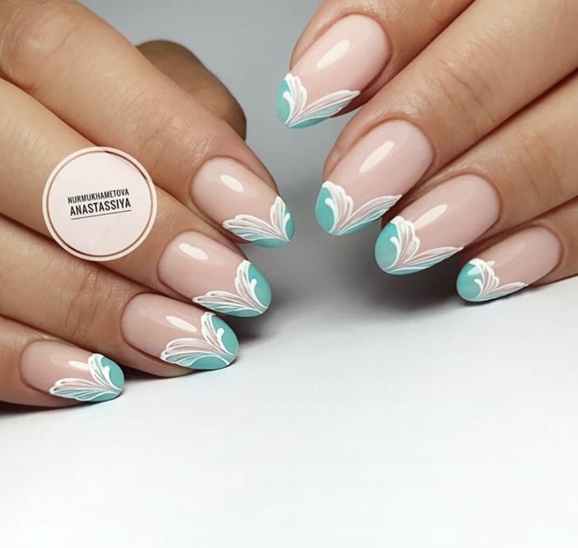 цветной френч с рисунком