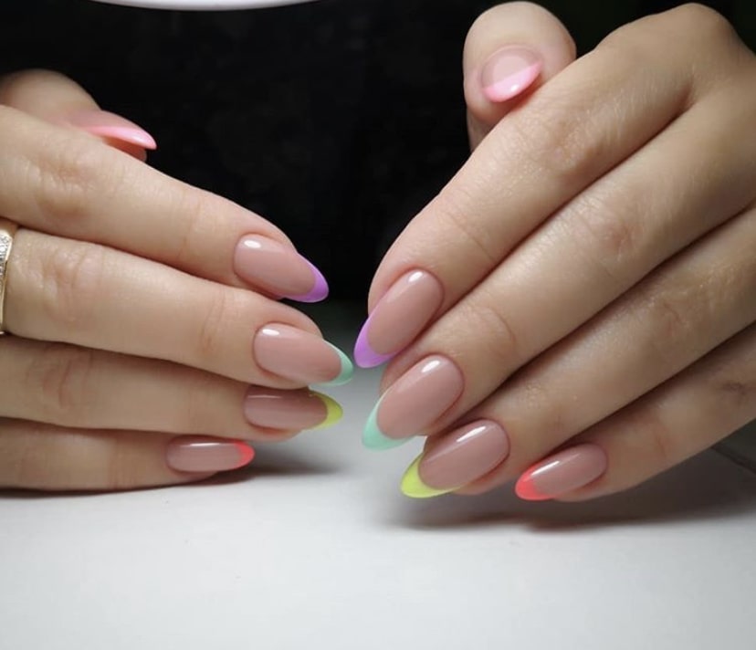 виды разноцветного френча