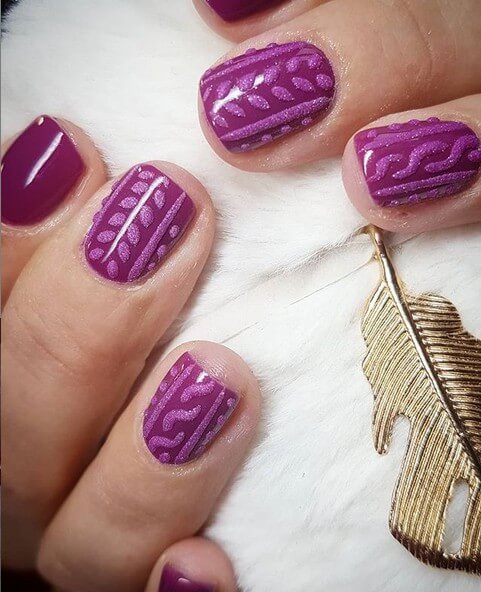 Вязаный дизайн с блестками