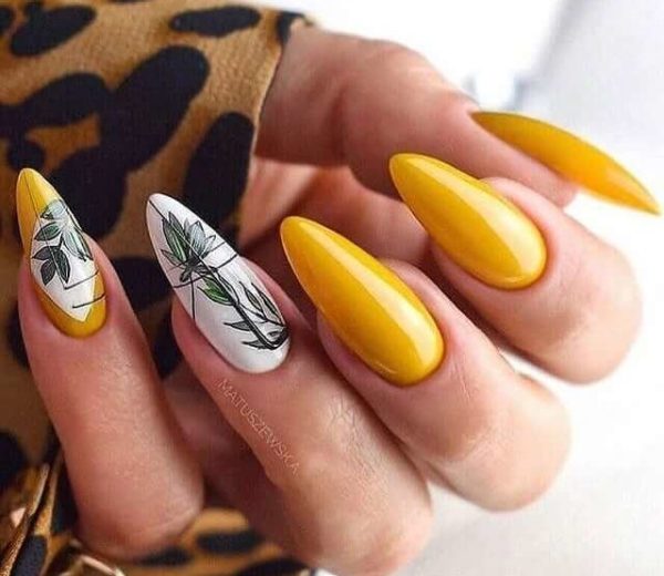 Яркий осенний маникюр